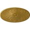 Ekena Millwork Madrid Ceiling Medallion, Hand-Painted Pharaohs Gold, 24 3/4"W x 12 1/2"H x 1 3/4"P CM24X12MAPGS - alternate 1